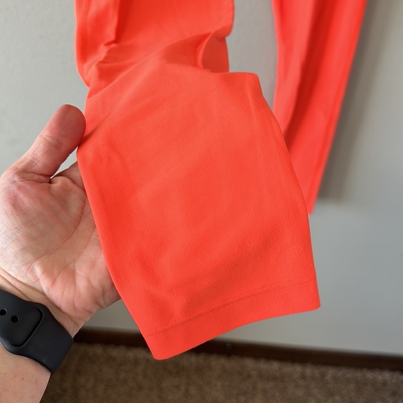 White Fox Orange High Waisted Leggings/Joggers Medium - Picture 5 of 14